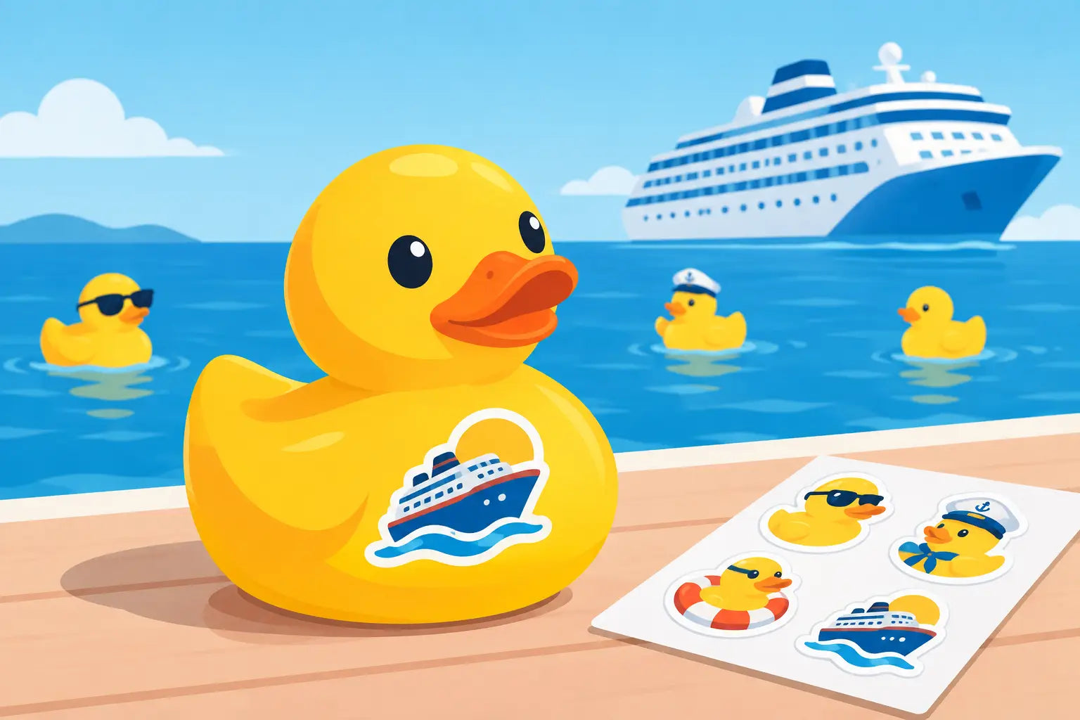 Duck Stickers for Cruise Ducks That Get Found