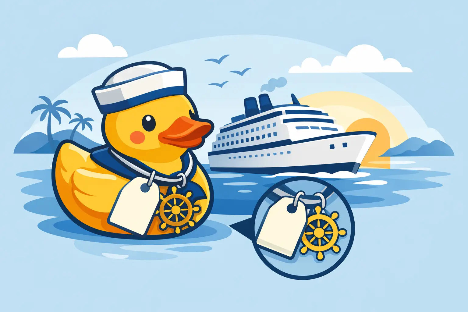 Personalized Cruise Duck Tags for Every Sailing