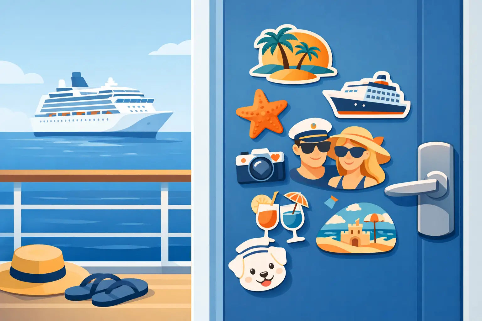 Personalized Cruise Door Magnets That Stand Out