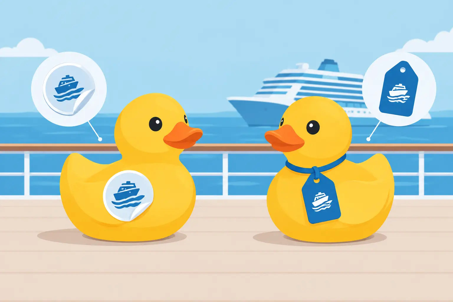 Cruise Stickers Versus Tags: Which Fits Your Ducks?