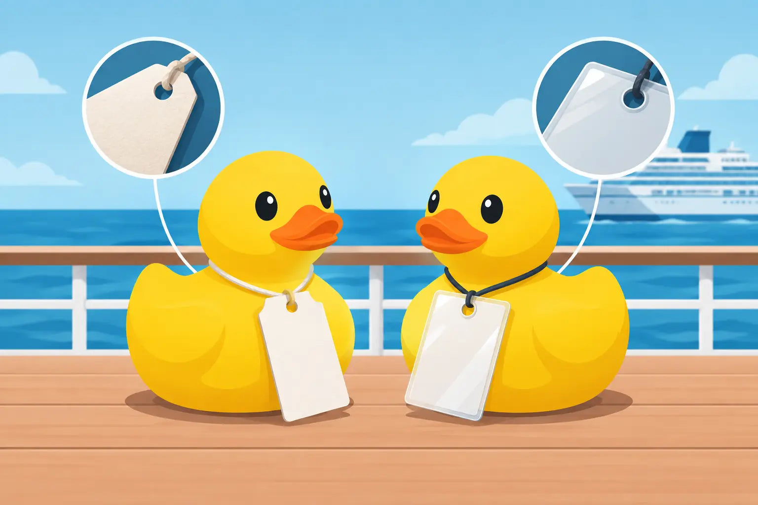 Paper Versus Laminated Tags for Cruise Ducks