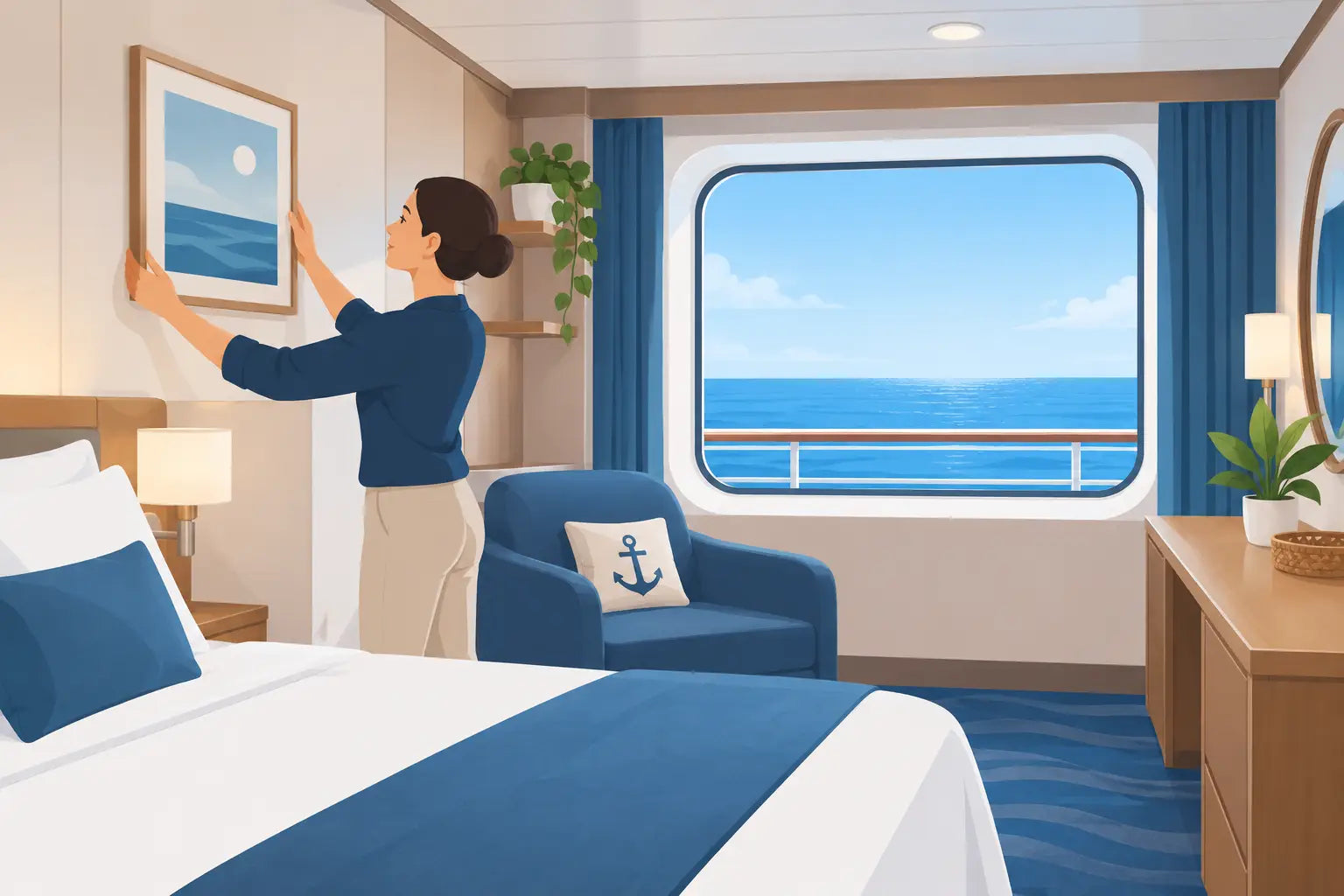 How to Apply Cabin Decorations Safely at Sea