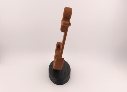 Business Card Holder - Rusty Ships Anchor With Black Wood Grain Base