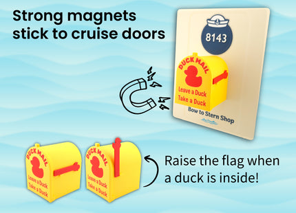 Cruise Duck Mailbox Magnet