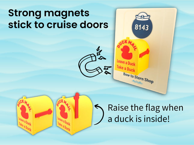 Cruise Duck Mailbox Magnet