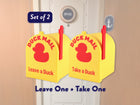 Cruise Duck Mailbox Magnet 2 Pack | Separate Leave a Duck Take a Duck