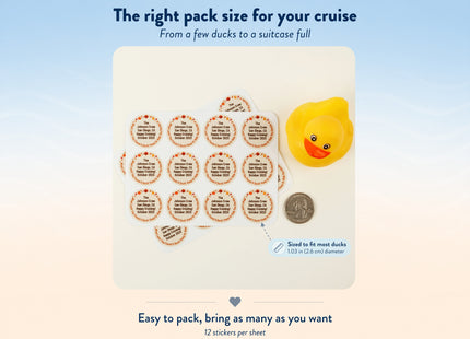 Duck Tag Stickers - Autumn/Fall Theme