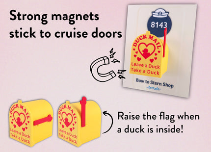 Cruise Duck Mailbox Magnet - Heart Edition