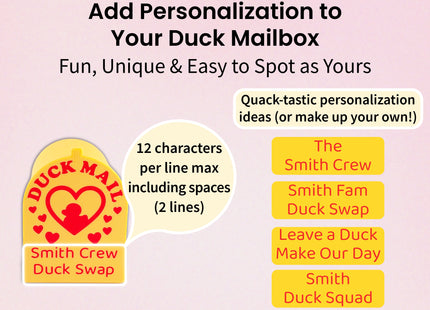 Cruise Duck Mailbox Magnet - Heart Edition