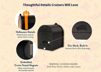 Cruise Duck Mailbox Magnet Halloween Edition