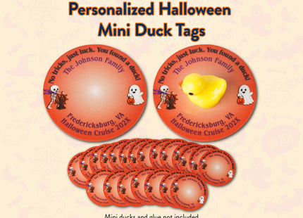 Micro Mini Duck Tag Cards - Halloween Theme