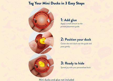 Micro Mini Duck Tag Cards - Halloween Theme