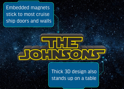 Galactic Name Plate Magnet