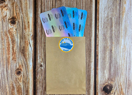 Duck Tag Stickers - Holographic Duck Shaped