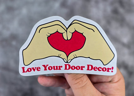 Door Award Magnet - Heart Hands Love Your Door