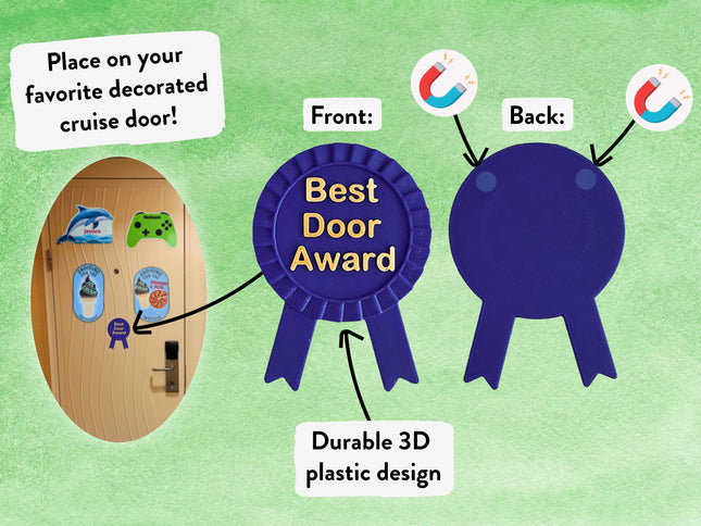 Best Door Award Ribbon Magnet