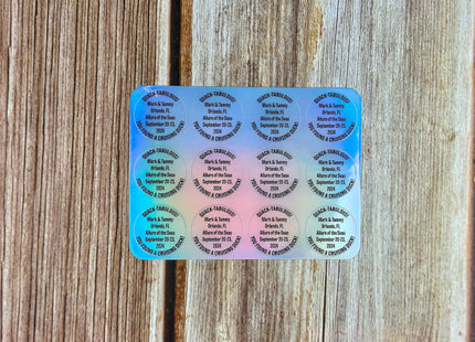 Duck Tag Stickers - Minimalist Text Only Design