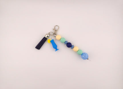 Beaded Cruise Themed Charm for Lanyard, Keychain, or Purse
