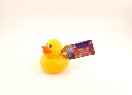 Duck Hang Tag - Halloween Cute Ghost and Candy Theme