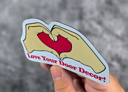 Door Award Magnet - Heart Hands Love Your Door