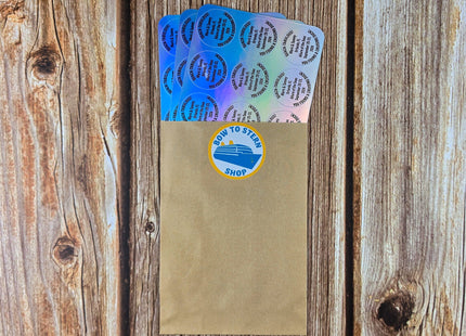 Duck Tag Stickers - Minimalist Text Only Design