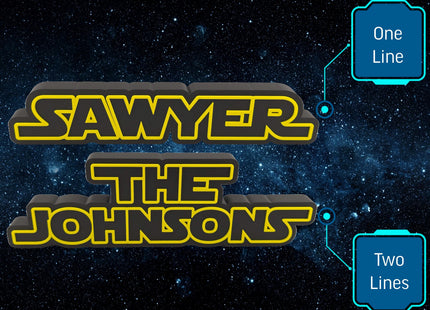 Galactic Name Plate Magnet