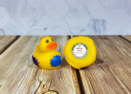Duck Tag Stickers - Nautical Green and Pink