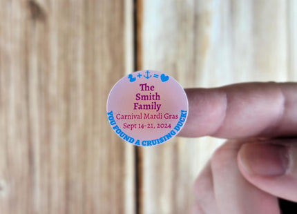 Duck Tag Stickers - Pink Lemonade Theme