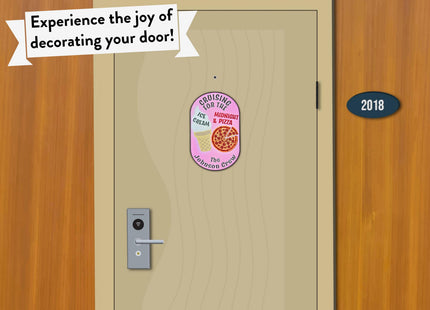 Cruise Door Magnet - Cruising For The Ice Cream And Midnight Pizza