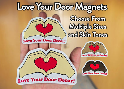 Door Award Magnet - Heart Hands Love Your Door