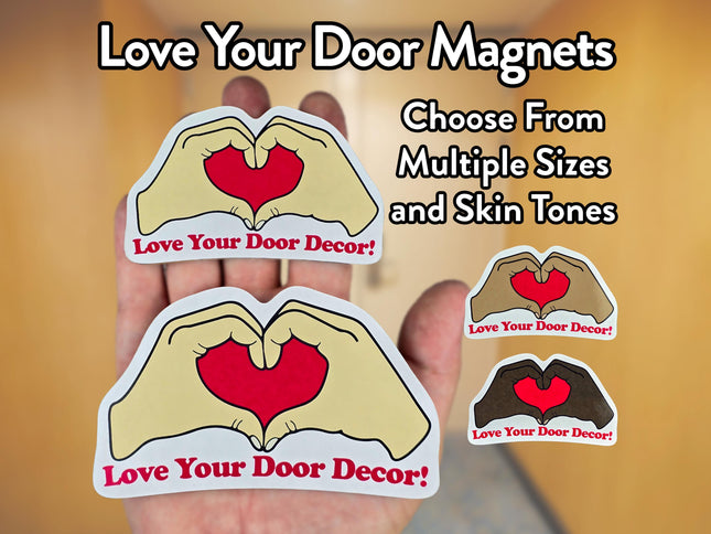Door Award Magnet - Heart Hands Love Your Door