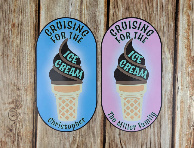 Cruise Door Magnet - Cruising For The Ice Cream