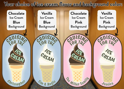 Cruise Door Magnet - Cruising For The Ice Cream