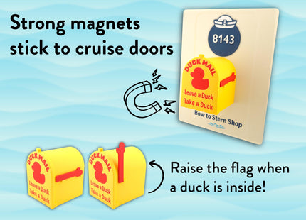 Cruise Duck Mailbox Magnet