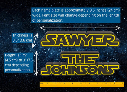 Galactic Name Plate Magnet