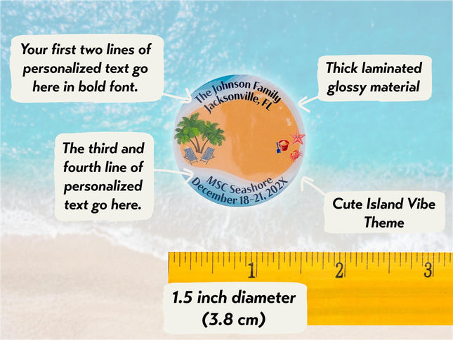 Micro Mini Duck Tag Cards - Island Beach Theme