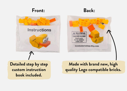 LEGO Compatible Brick Built Duck Kit