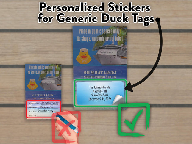 Personalized Stickers for Generic Hang Tags