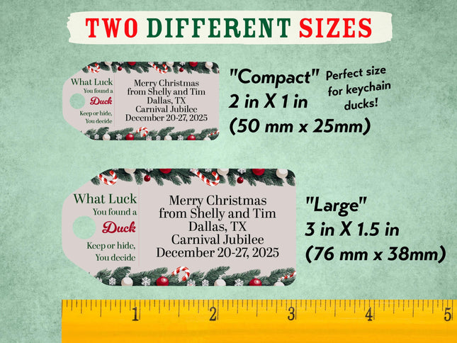 Duck Hang Tag - Elegant Christmas Garland