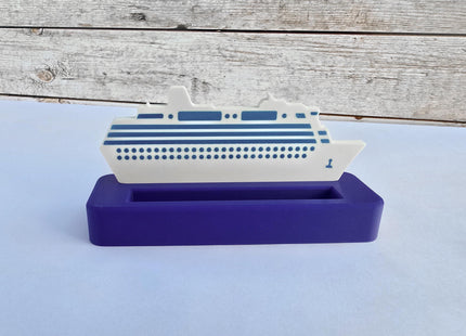 Business Card Holder - Cruise Ship Theme