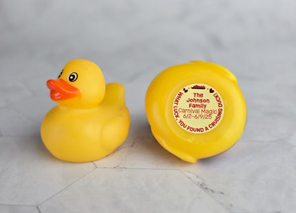 Duck Tag Stickers - Whimsical Full Color Theme