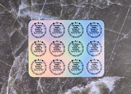 Duck Tag Stickers - Halloween Spider Web