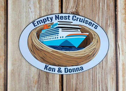 Cruise Door Magnet - Empty Nest