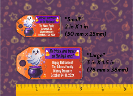 Duck Hang Tag - Halloween Cute Ghost and Candy Theme