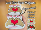 Door Award Magnet - Personalized Heart Hands Love Your Door