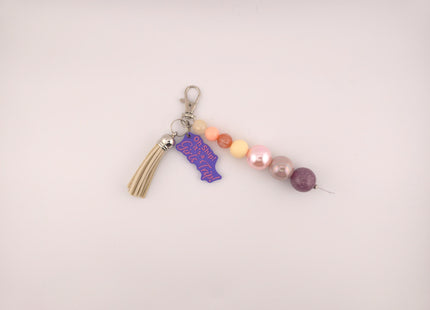 Beaded Cruise Themed Charm for Lanyard, Keychain, or Purse