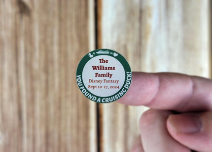 Duck Tag Stickers - Nautical Green and Pink