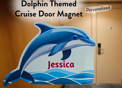 Cruise Door Magnet - Dolphin and Ocean Theme
