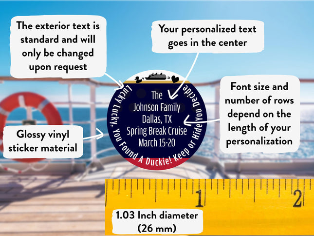 Duck Tag Stickers - Ships Hull Color Scheme