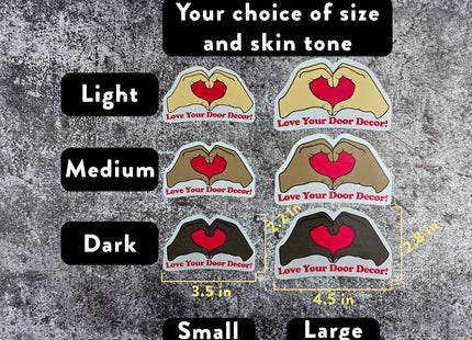 Door Award Magnet - Heart Hands Love Your Door